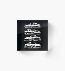Generations. MX5 Miata Acrylic Block