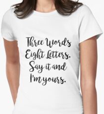 Gossip Girl - Three Words Eight Letters Women's Fitted T-Shirt