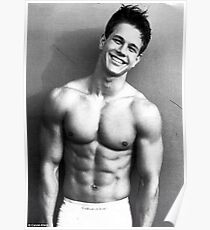 Young Marky Mark Wahlberg with Calvin Klein Poster