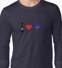 OS Love Wifi color Long Sleeve T-Shirt