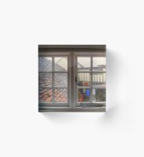 Rainy Window Acrylic Block