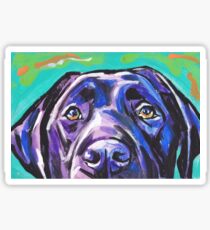 Labrador Retriever Dog Bright colorful pop dog art Sticker