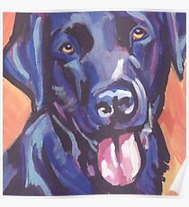 Labrador Retriever Dog Bright colorful pop dog art Poster