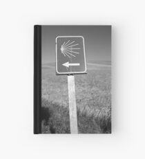The familiar Camino marker Hardcover Journal