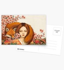 Red Fox Totem. Postcards