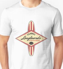 Classic Longboards Custom Surfboards Unisex T-Shirt
