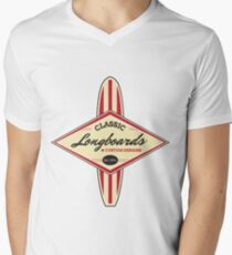 Classic Longboards Custom Surfboards Men's V-Neck T-Shirt