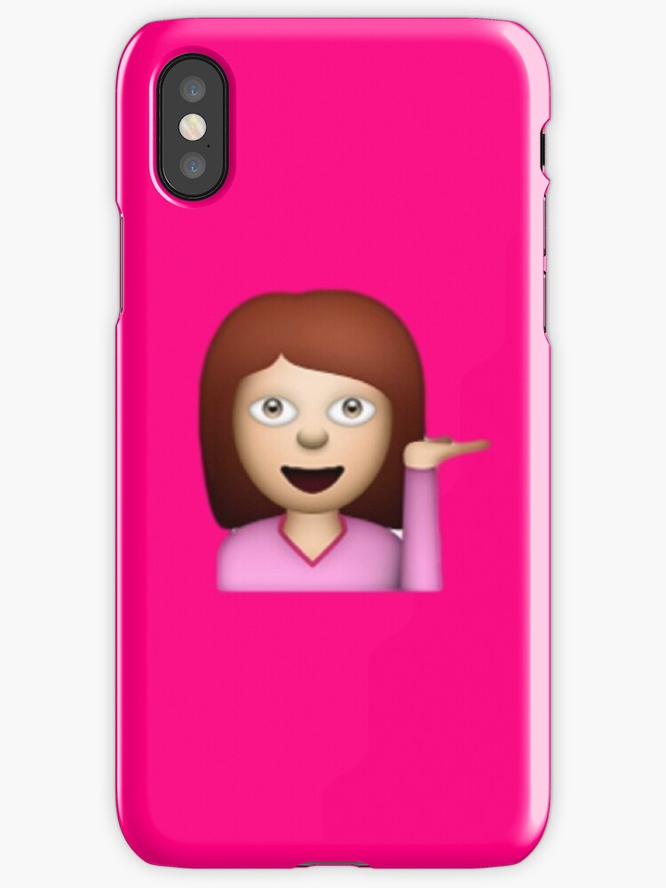  Hair Toss emoji  iPhone Case Cover by ChloeHebert 