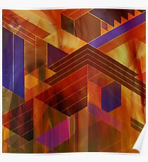 Wrightian Reflections (Square Version) - By John Robert Beck Poster
