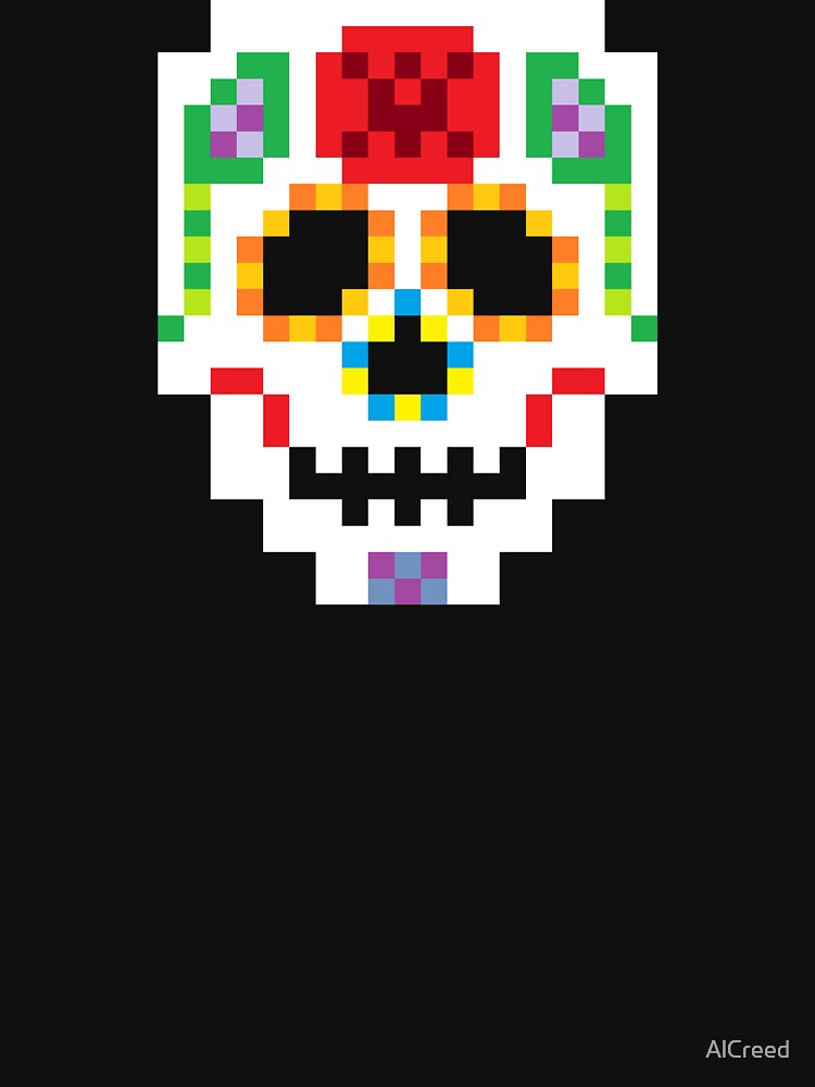 8-Bit Sugar Skull by AlCreed