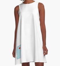 Oxford Mississippi Heart A-Line Dress
