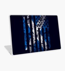 Schottland und Amerika Flagge Combo Distressed Design Laptop Folie