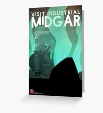 Midgar Travel Poster Greeting Card