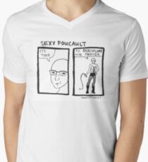 Sexy Foucault Men's V-Neck T-Shirt