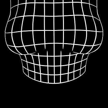 Magnified Chest Optical Illusion Grid - Big Boobs  Essential T