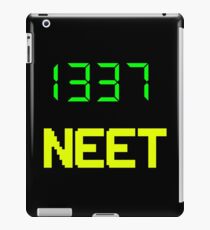 1337 NEET / LEET NEET - Anime - Otaku - Geek - Retro Gaming - Digital Design iPad Case/Skin