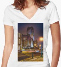 Anglican Cathedral Women's Fitted V-Neck T-Shirt