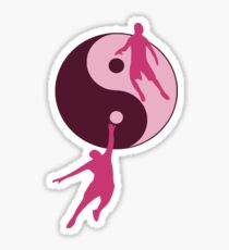 Pegatina Baloncesto Yin y Yang