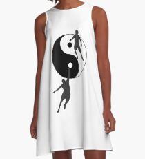 Vestido acampanado Baloncesto Yin y Yang