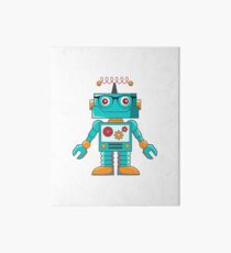 hipster robot, mr. robot, robot, scifi, funny robot, machine, cartoon robot Art Board