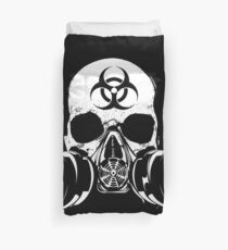 Biohazard Zombie Skull Duvet Cover