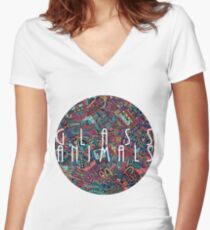 Glass Animals Women's Fitted V-Neck T-Shirt