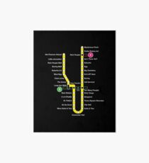 Line 1 Parody Map Art Board