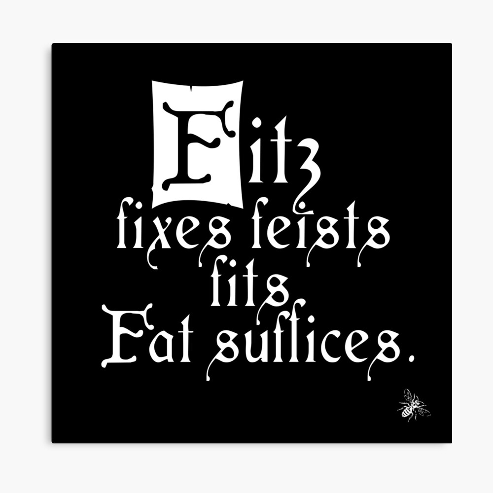 The Fitz and The Fool (Fitz) Canvas Print