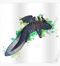 Toothless The Axolotl Poster