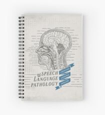 Speech Language Pathology Antique Anatomy Spiral Notebook