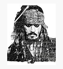 Jack Sparrow The Pirates Photographic Print