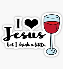 I heart Jesus, but Sticker
