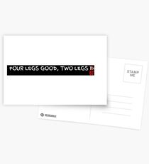 Four Legs Good, Two Legs Better Postcards