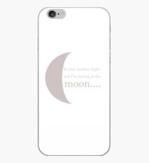 It's just another night and i'm staring at the moon.. iPhone Case