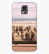 Along the beach, Atlantic City, NJ 1905 Colorized Case/Skin for Samsung Galaxy