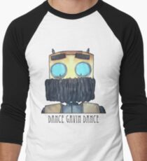 Danse Gavin Danse Personnage (W / Texte) T-shirt baseball manches ¾
