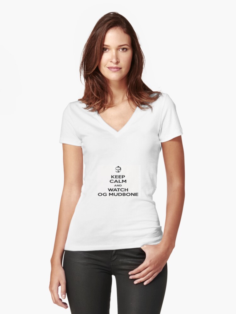Og Mudbone Womens Fitted V Neck T Shirt Front Og Mudbone Womens Fitted V Neck T Shirt Front
