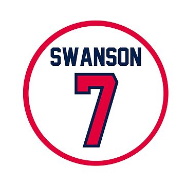 dansby swanson jersey number Essential T-Shirt for Sale by madisonsummey