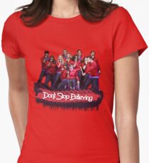 Don't Stop Believing || Glee Women's Fitted T-Shirt