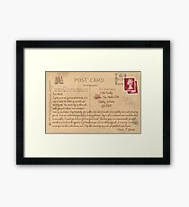Dear Edith Crawley Framed Print