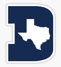 D Texas (Blue/White) Sticker