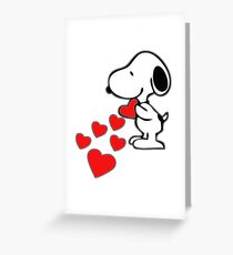 Snoopy amor Greeting Card