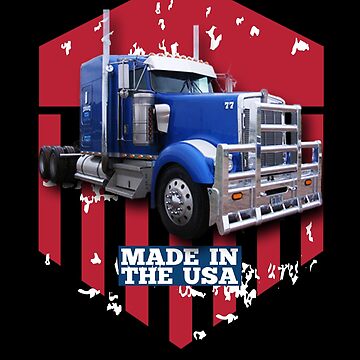 Now You Know What An AWESOME Trucker Looks Like American Flag Truck Driver  Gifts Vintage Trucker Design Sticker for Sale by DownHomeCrafts