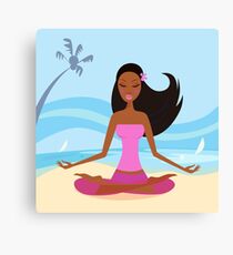 New in Shop : hand-drawn Joga / PINK Canvas Print