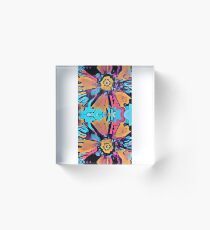 Fab Flowers Acrylic Block