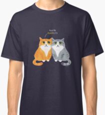Purretty Kitties - Cute Cat Couple / Buddies Classic T-Shirt