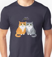 Purretty Kitties - Cute Cat Couple / Buddies Unisex T-Shirt