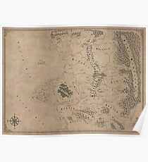 Witcher Universe Map - English Poster
