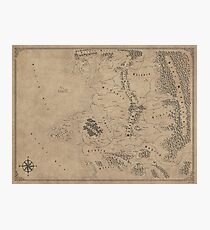 Witcher Universe Map - English Photographic Print