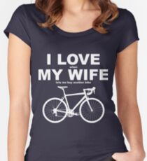 I LOVE MY WIFE* Women's Fitted Scoop T-Shirt